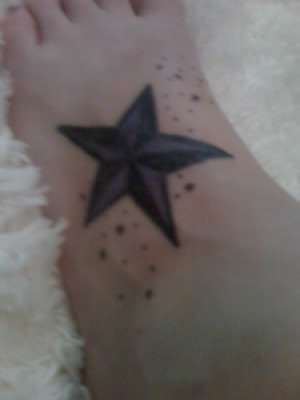 Purple and Black Nautical tattoo