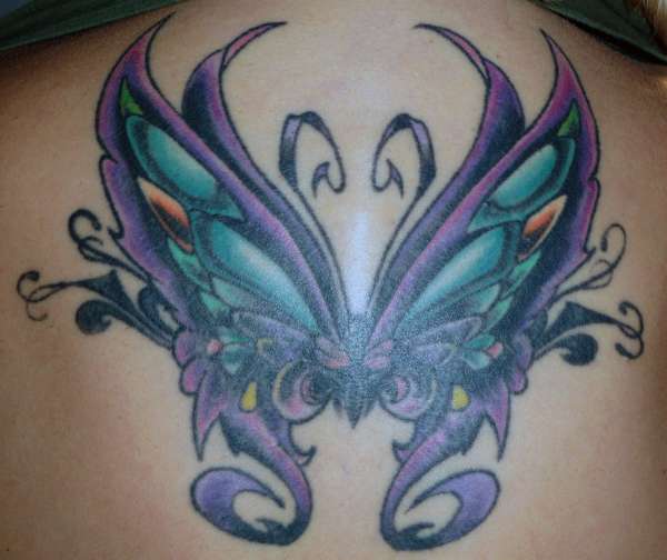 Butterfly Back Cover Up tattoo