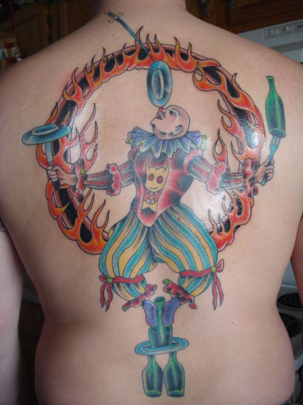 Carnival Clown tattoo
