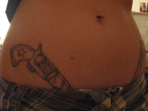 closer view of my guns tattoo