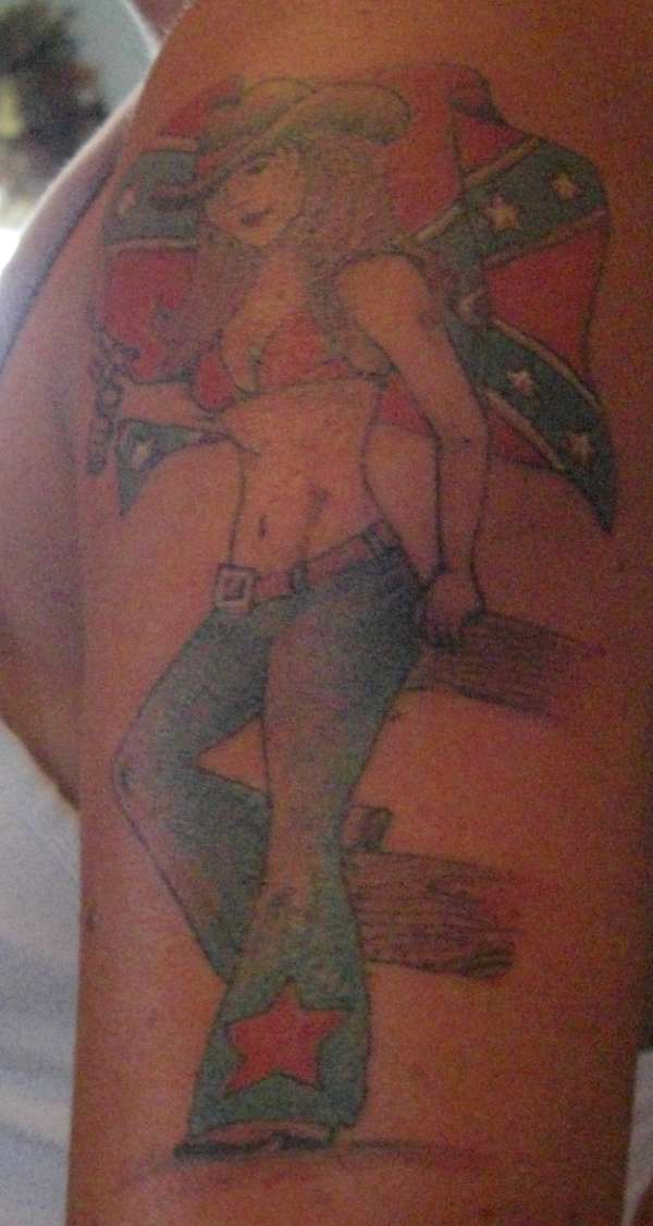 confederate cowgirl tattoo
