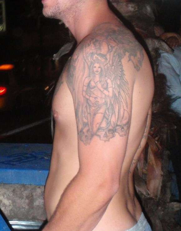 heven vs hell tattoo