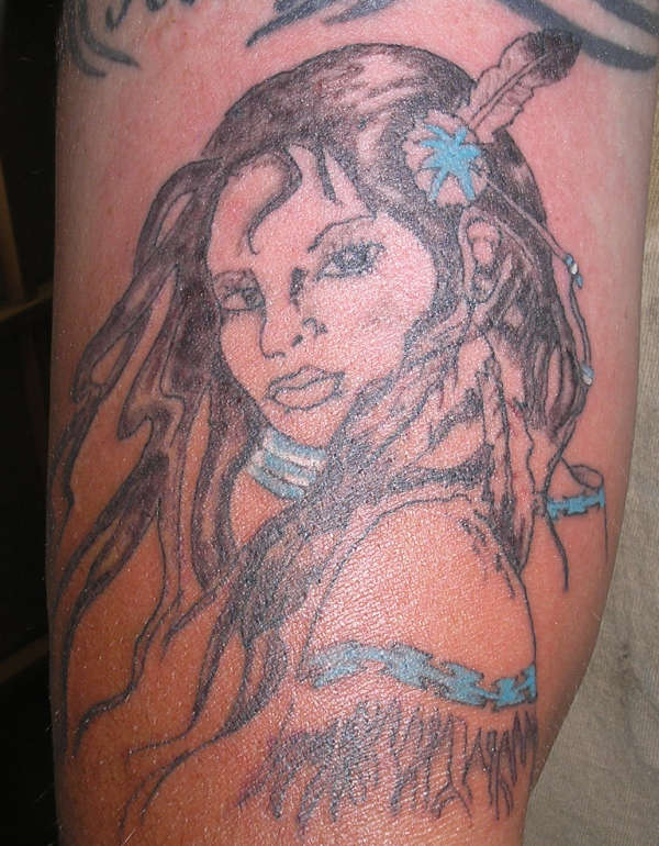 Indian Maiden tattoo