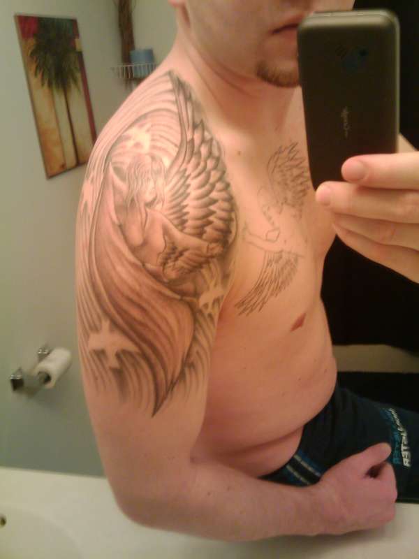 My Angel Pic #2 (half done) tattoo