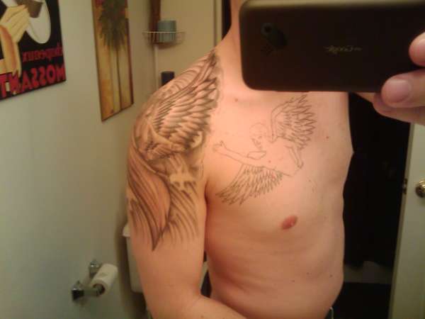 My Angel Pic #5 (half done) tattoo