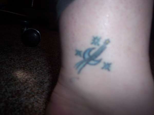 moon stars tattoo