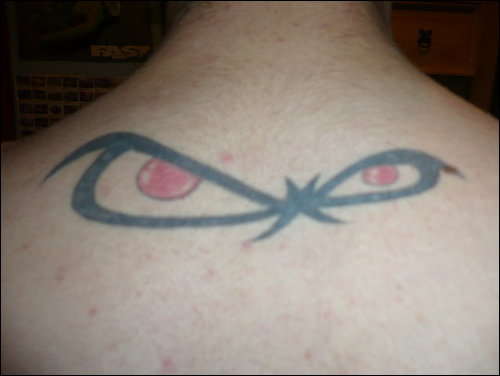 no fear eyes! tattoo