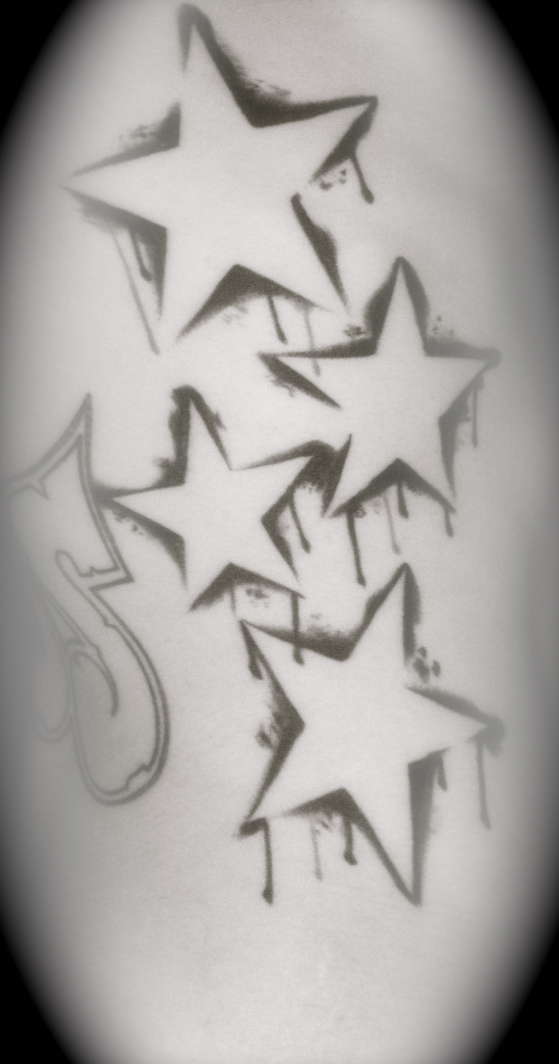 ribs stars tattoo