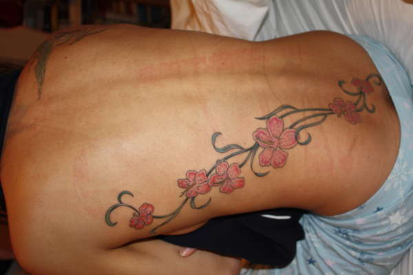 Back Flowers tattoo