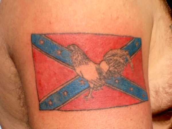 rebel flag cross tattoo designs