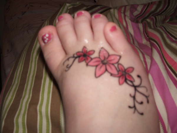 Flower Foot tattoo