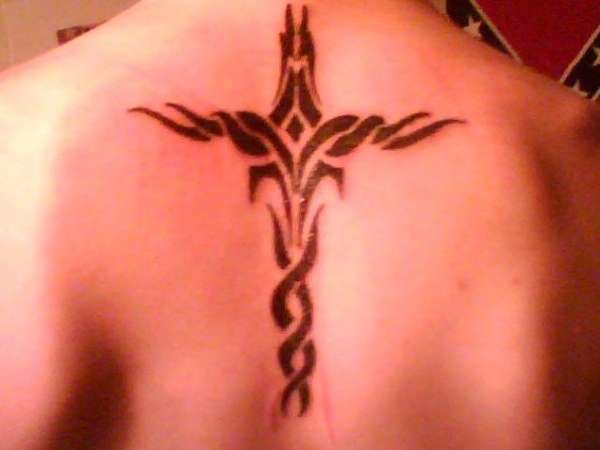 My Tribal Cross tattoo