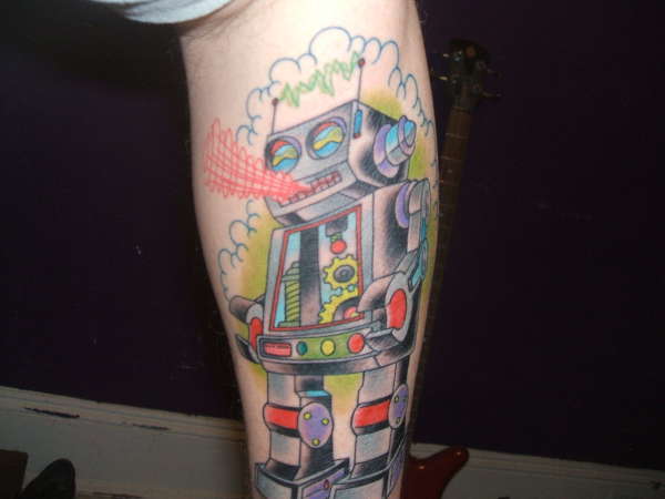 robot tattoo