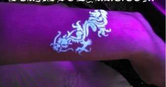 blacklight dragon tattoo