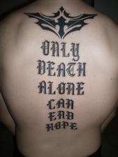 Back piece tattoo