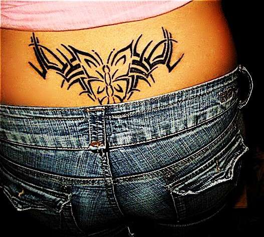 butterfly tribal. tattoo