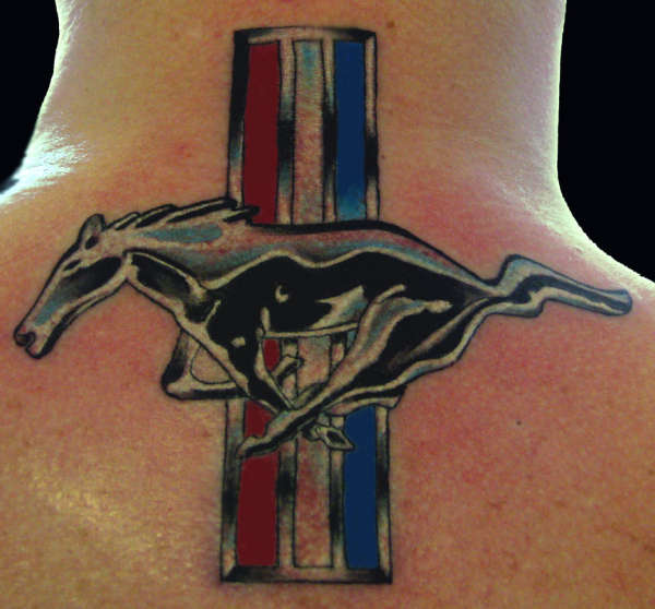 FORD MUSTANG LOGO tattoo