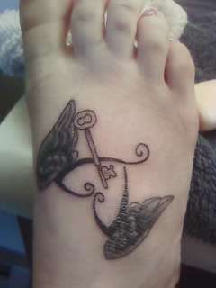 Key To My Heart :) Foot tattoo tattoo