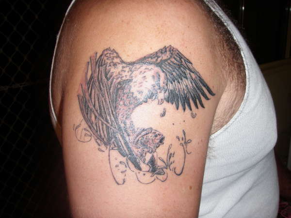 Mate's eagle tattoo