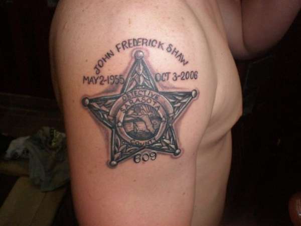 Pops Badge Tattoo