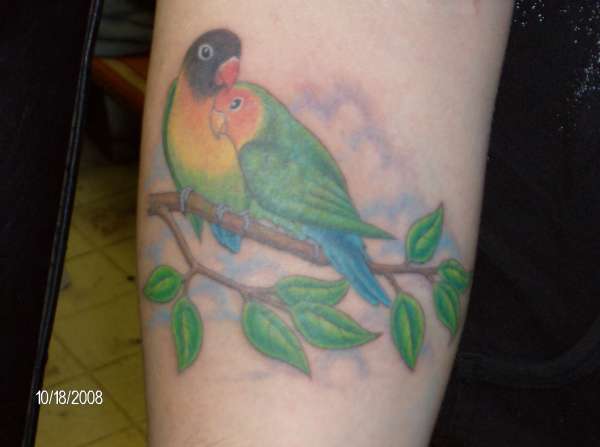 lovebirds tattoo