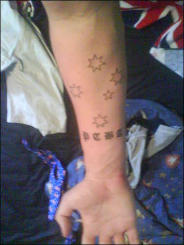 Southern Cross..Proud To Be Aussie tattoo
