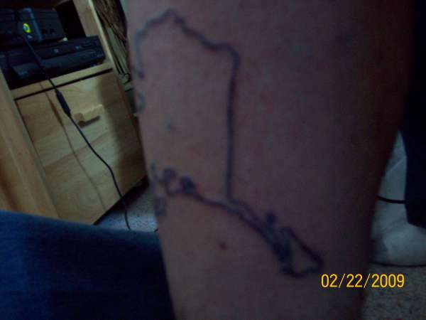 alaska outline3 tattoo