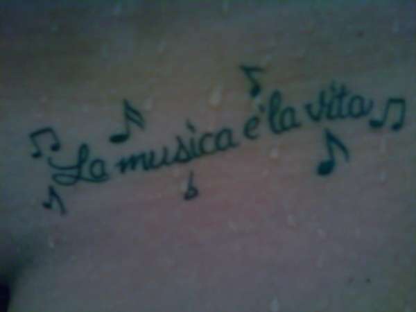 music is life tattoo