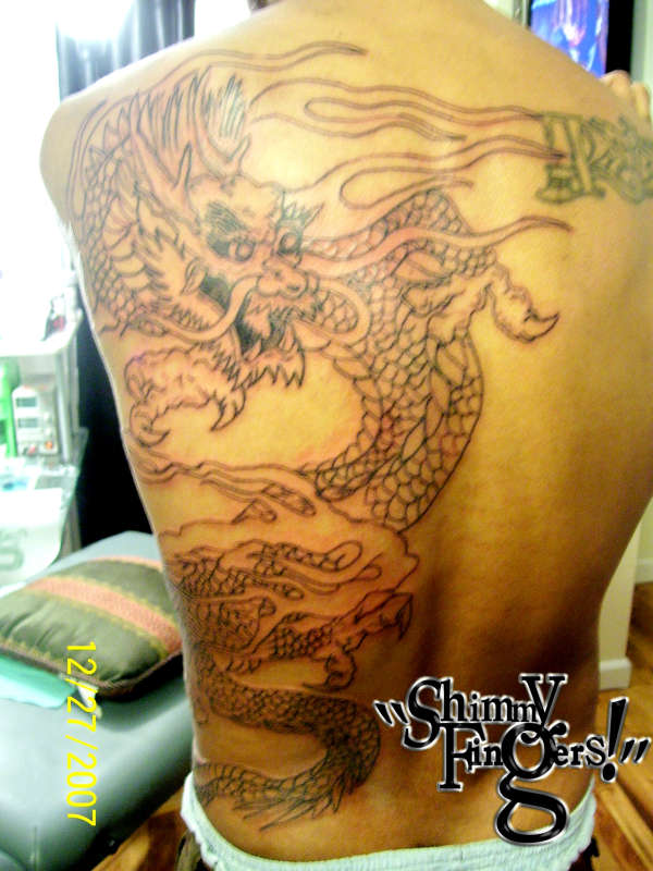 Back Dragon tattoo