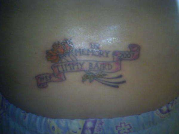 R.I.P Timmy. tattoo