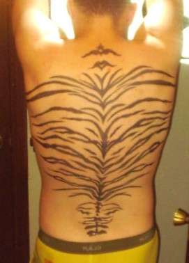stretch mark tattoo tiger stripes