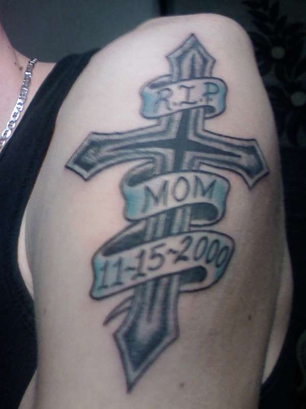 My Cross Rip Memorial tat tattoo