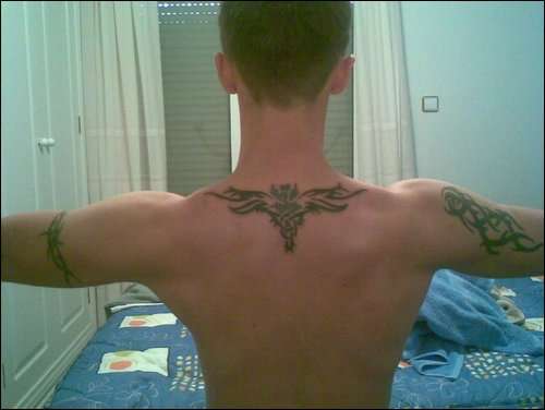 Scottish Thistle on celtic tattoo tattoo