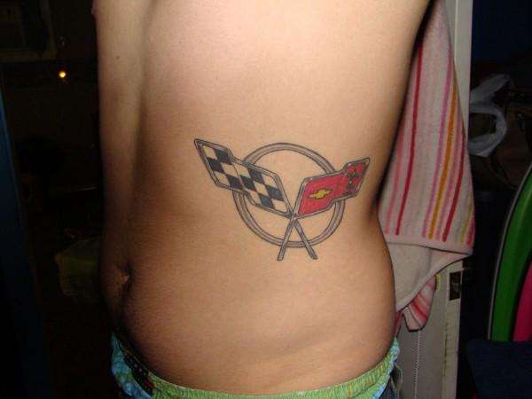 Vette flags tattoo