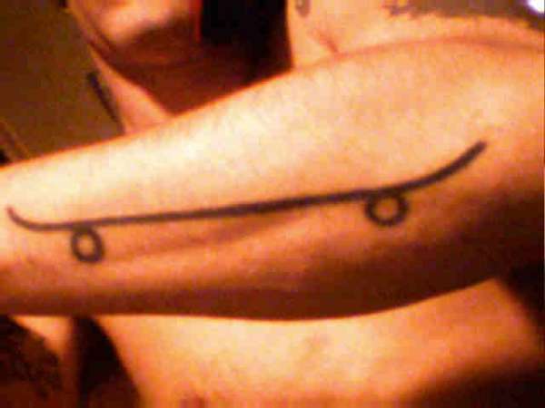 sk8board tattoo