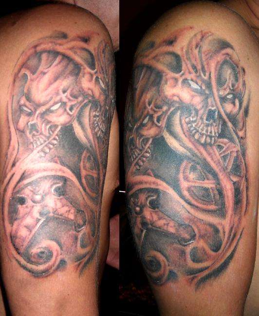 Skulls tattoo