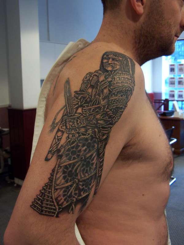 Samurai cover up tattoo