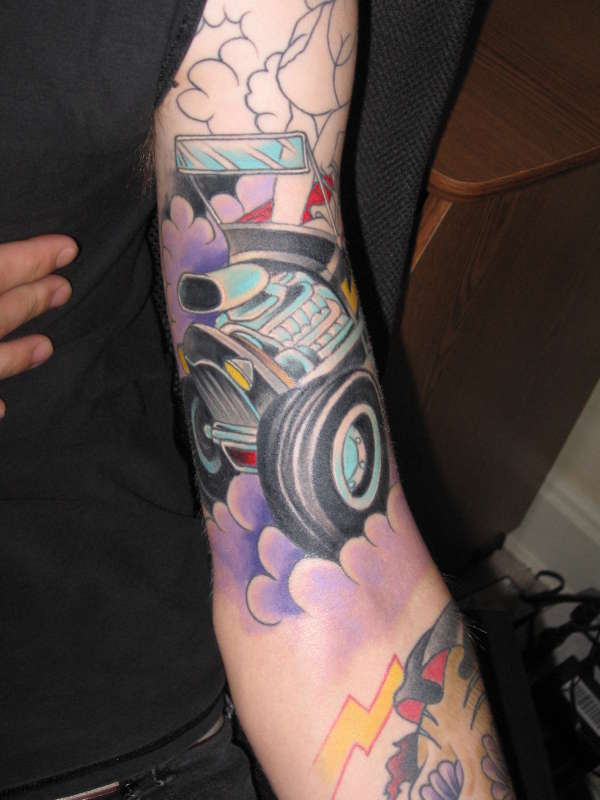 some color in the rod tattoo