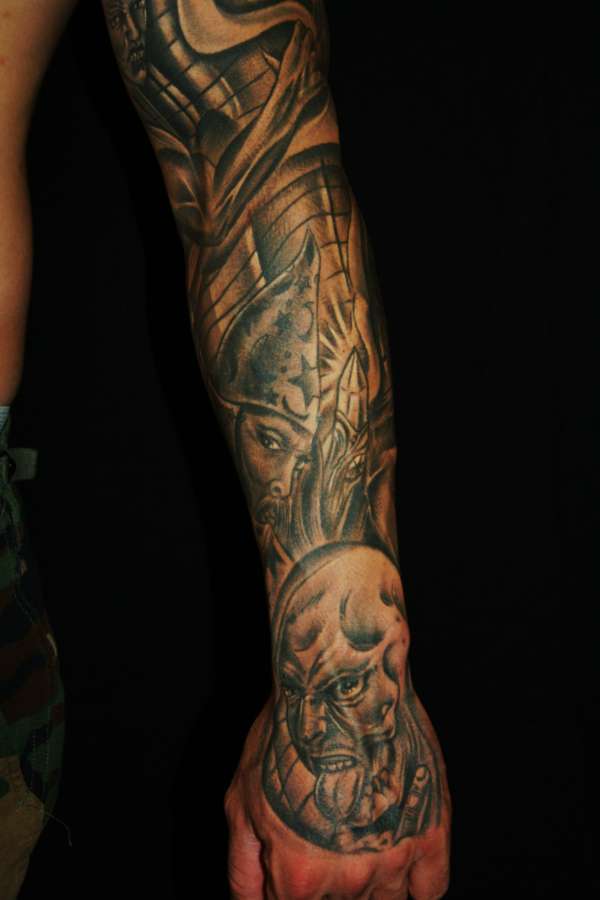 Wicked Black and Gray Tattoo!!! tattoo