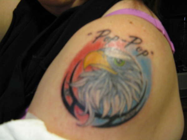 Eagle tat for my dad tattoo