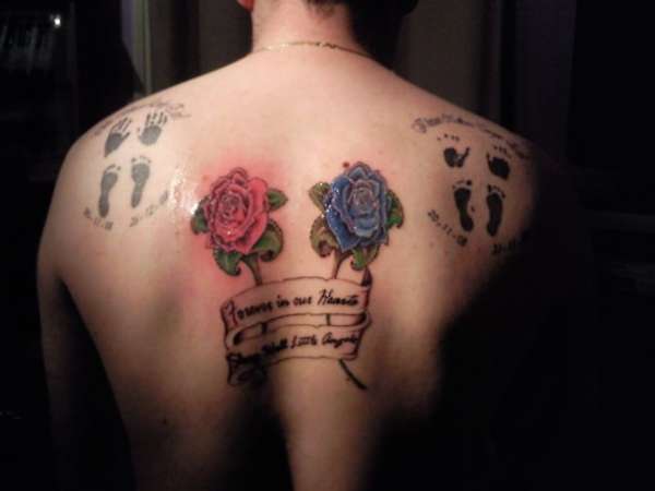 RIP>  roses tattoo
