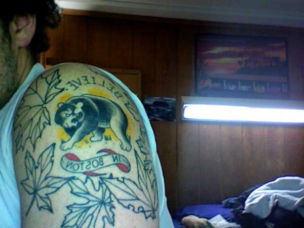 Boston in Autumn tattoo