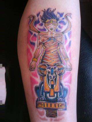 better one of right calf tattoo