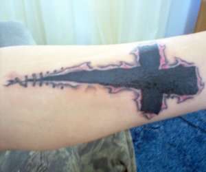 Cross tattoo