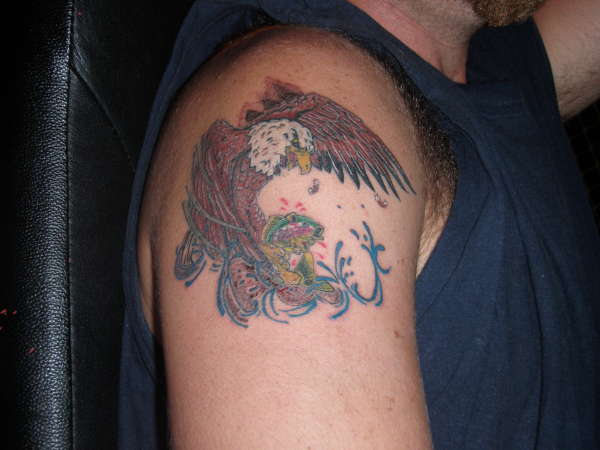 mates eagle finished tattoo