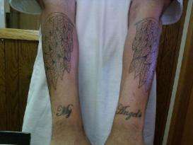 my angel wings(front side) tattoo