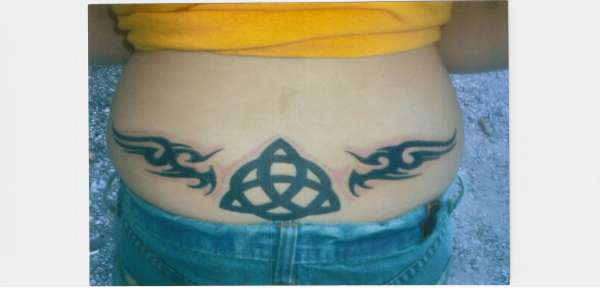 Trinity Tramp Stamp tattoo