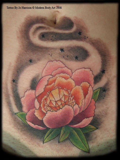 Gem Flower tattoo
