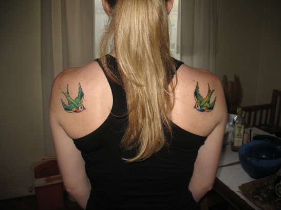 My swallows tattoo