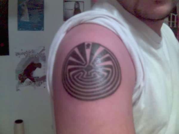 Man In The Maze tattoo